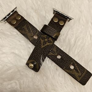 Authentic Upcycled Louis Vuitton Watch Band for Apple Watch